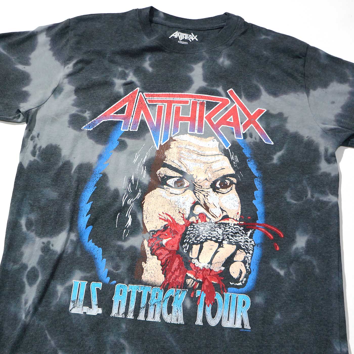 ANTHRAX T����� Fistful Of Metal Dye Wash-Black