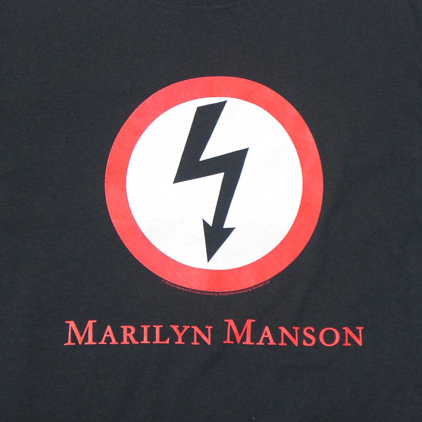 MARILYN MANSON T����� Lightning Logo-Black