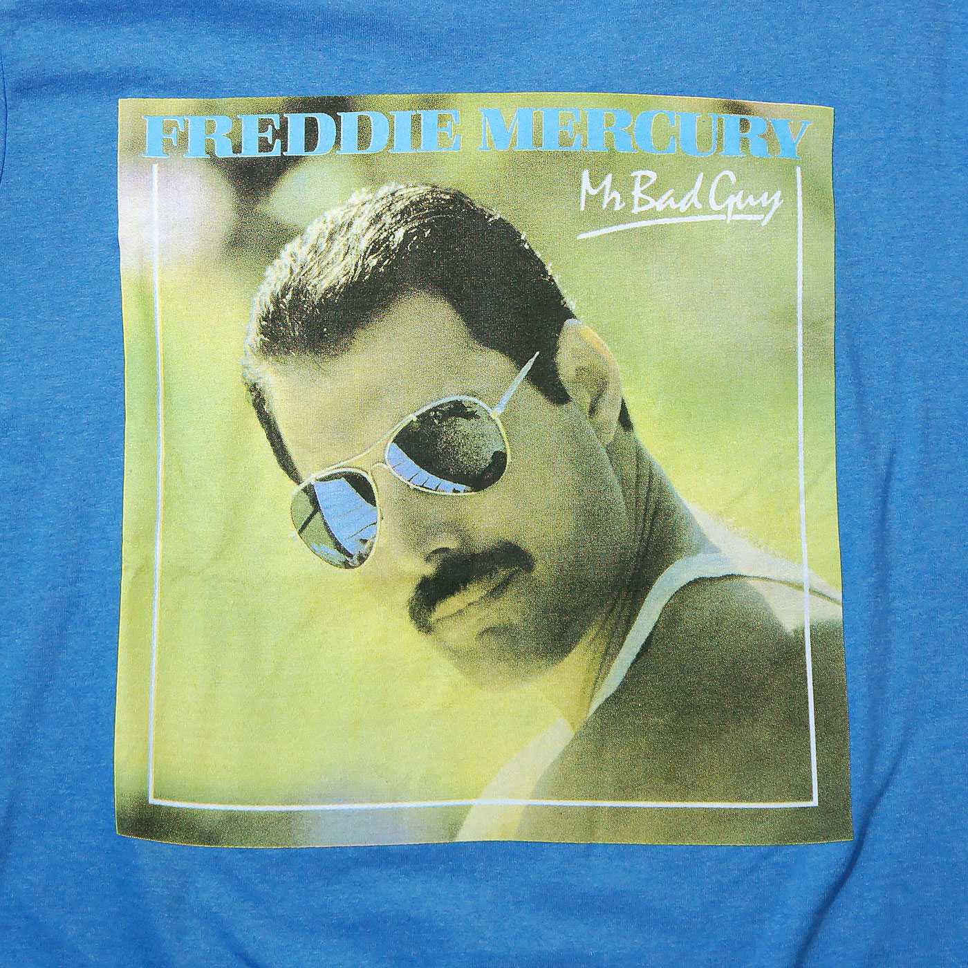 FREDDIE MERCURY ロングスリーブTシャツ Mr Bad Guy-Blue | OSOMALO 