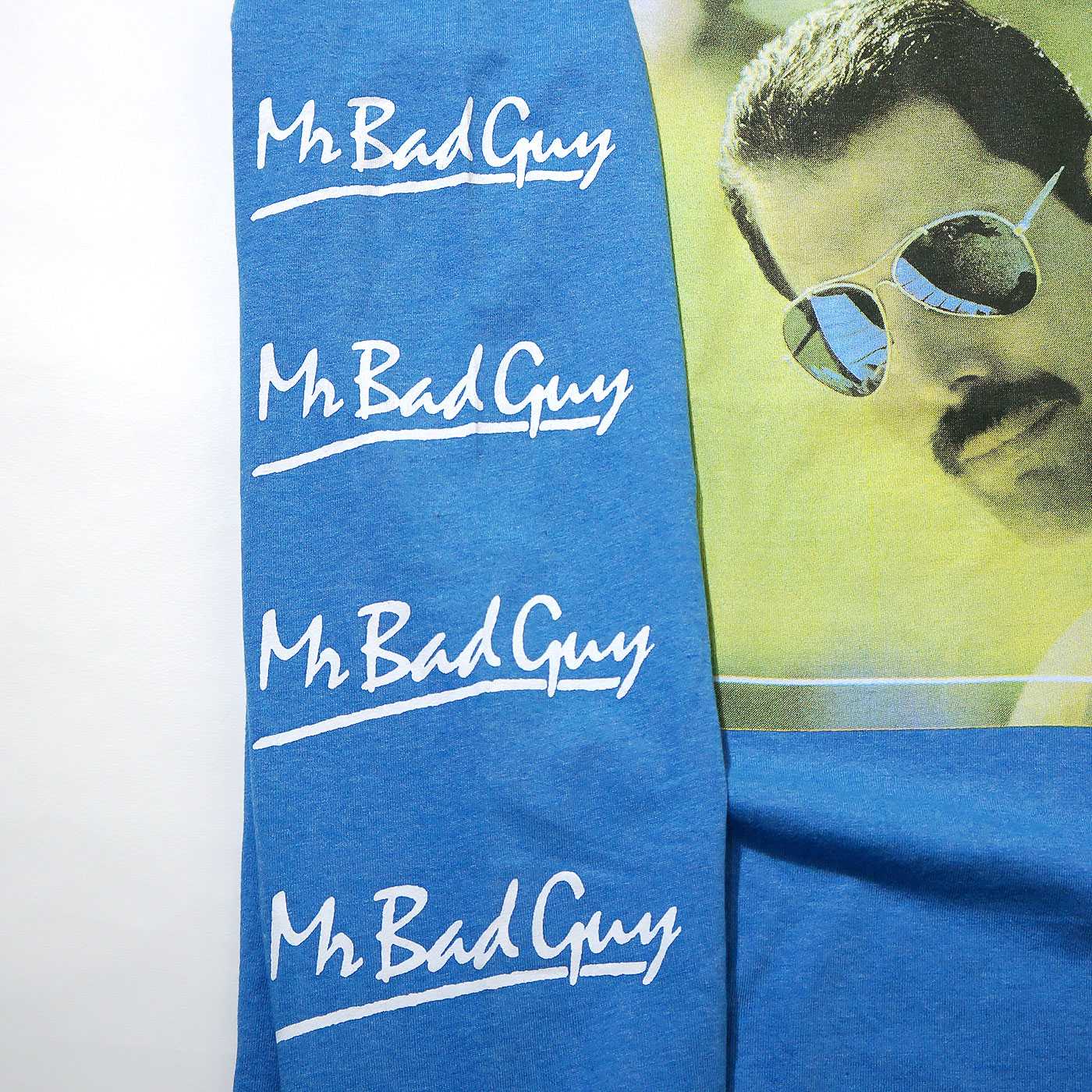 FREDDIE MERCURY ロングスリーブTシャツ Mr Bad Guy-Blue | OSOMALO 
