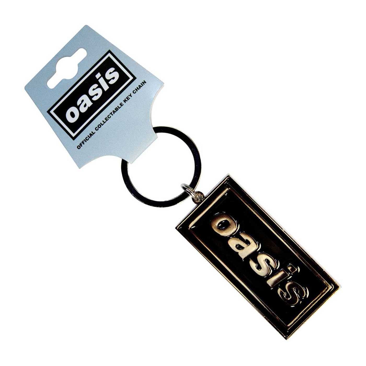 オアシス oasis 30周年 Live Forever メタルキーホルダー Oasis メタルキーリング キーホルダー オアシス Logo - バンドT