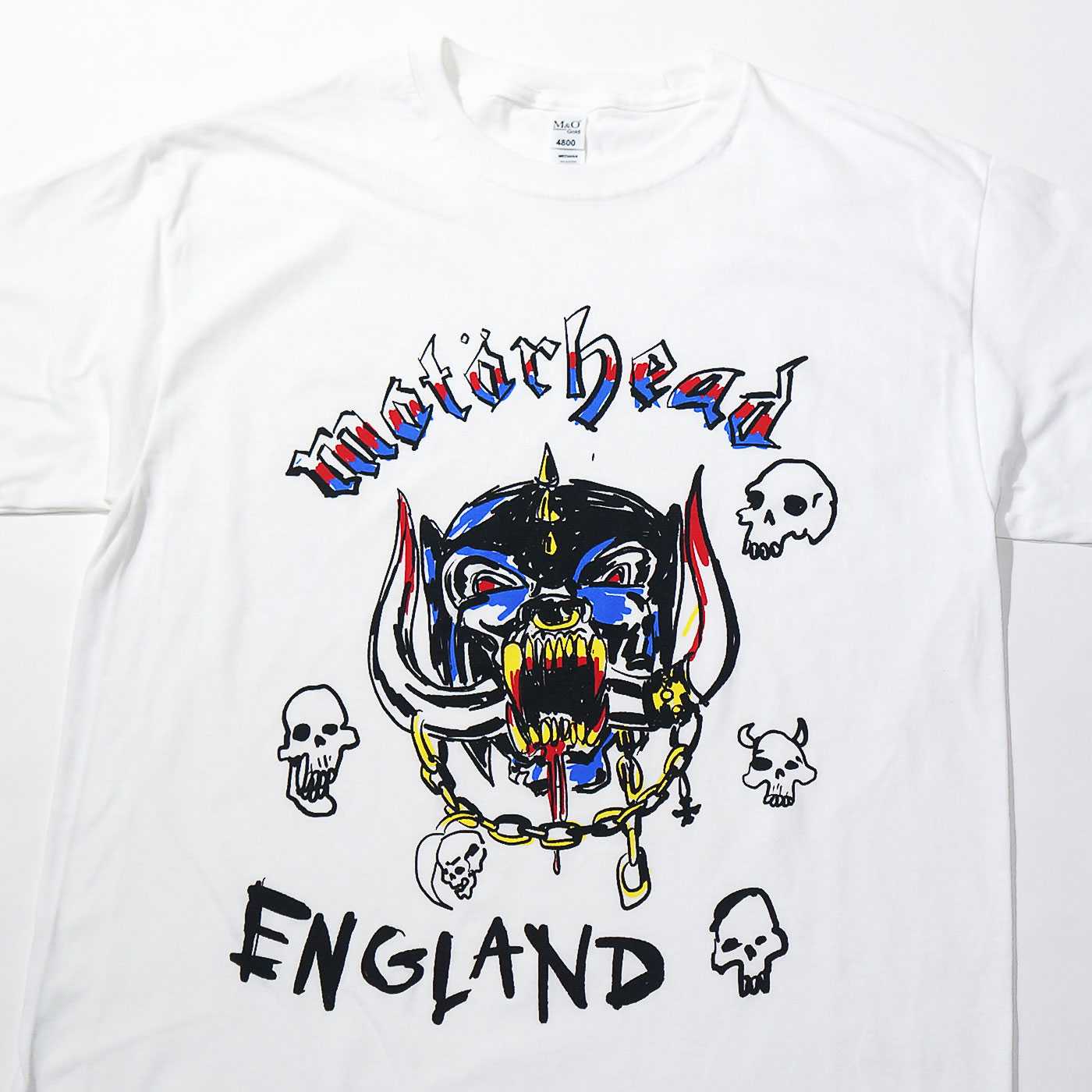 MOTORHEAD Tシャツ Doodle Logo-White | OSOMALO バンドTシャツの通販