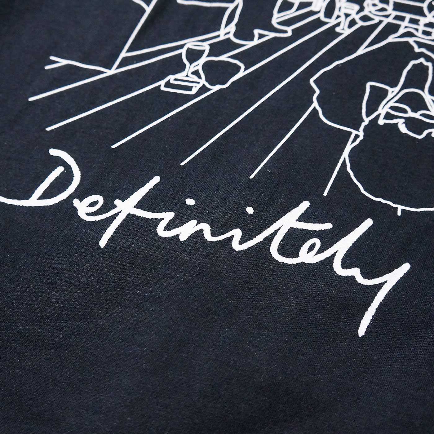 OASIS T Definitely Maybe Line Drawing-Black