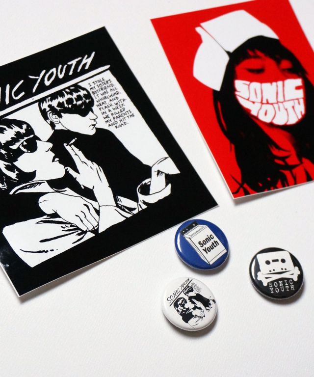 SONIC YOUTH ���ƥå������Хå����å� / Goo + Nurse Sticker/Button pack