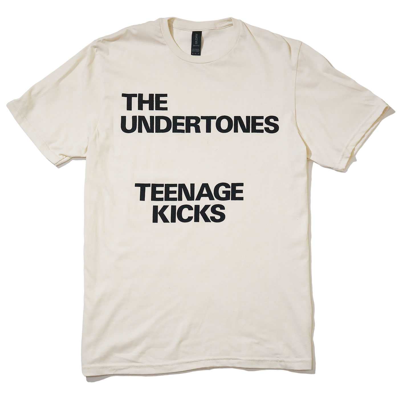 THE UNDERTONES Tシャツ Teenage Kicks Text-Natural
