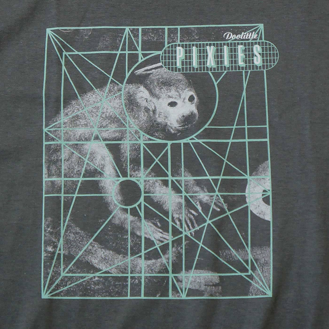 PIXIES Tシャツ Monkey Grid-Charcoal | OSOMALO バンドTシャツの通販