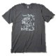 PIXIES T����� Monkey Grid-Charcoal