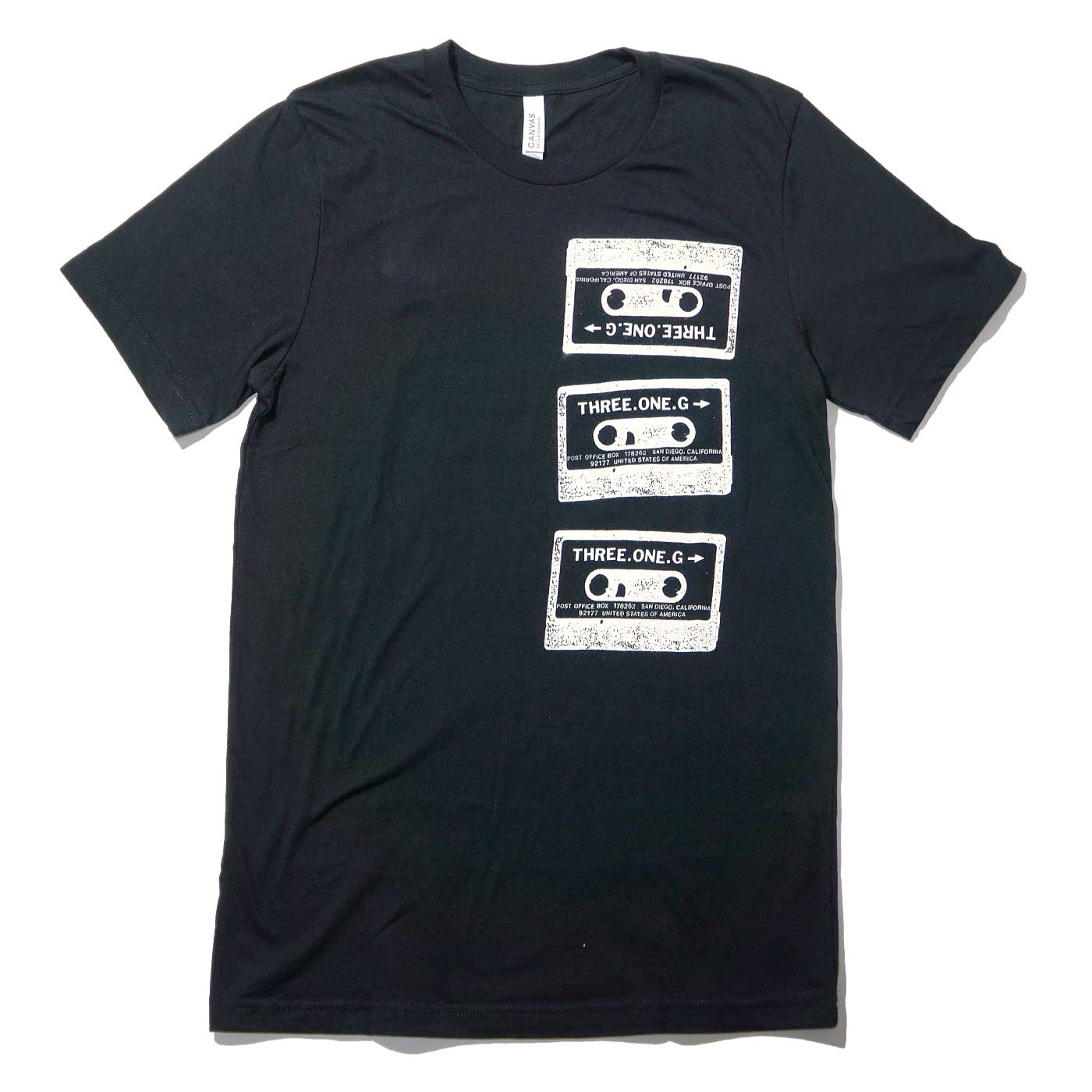 Three One G T����� Cassette Logo-Black