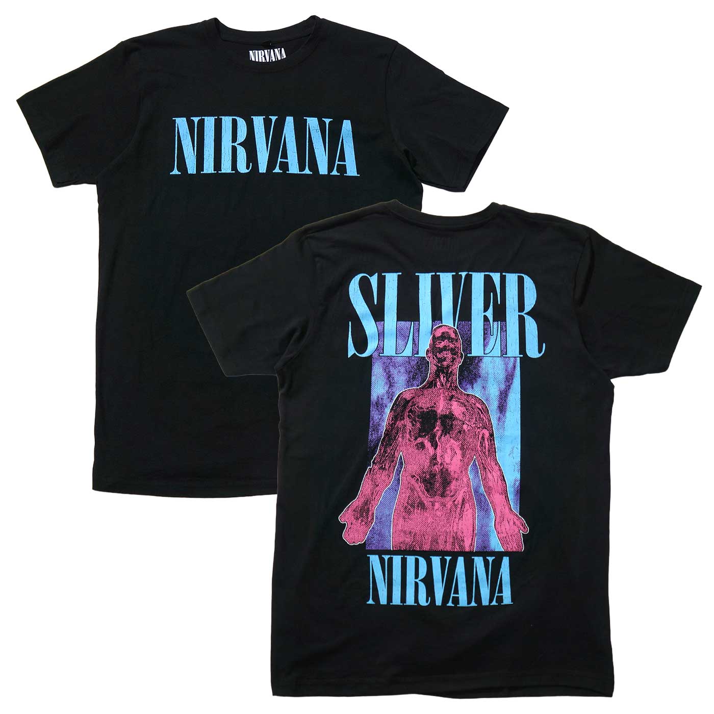 NIRVANA Tシャツ Sliver Premium Carbon(Bp)-Black | OSOMALO バンドT