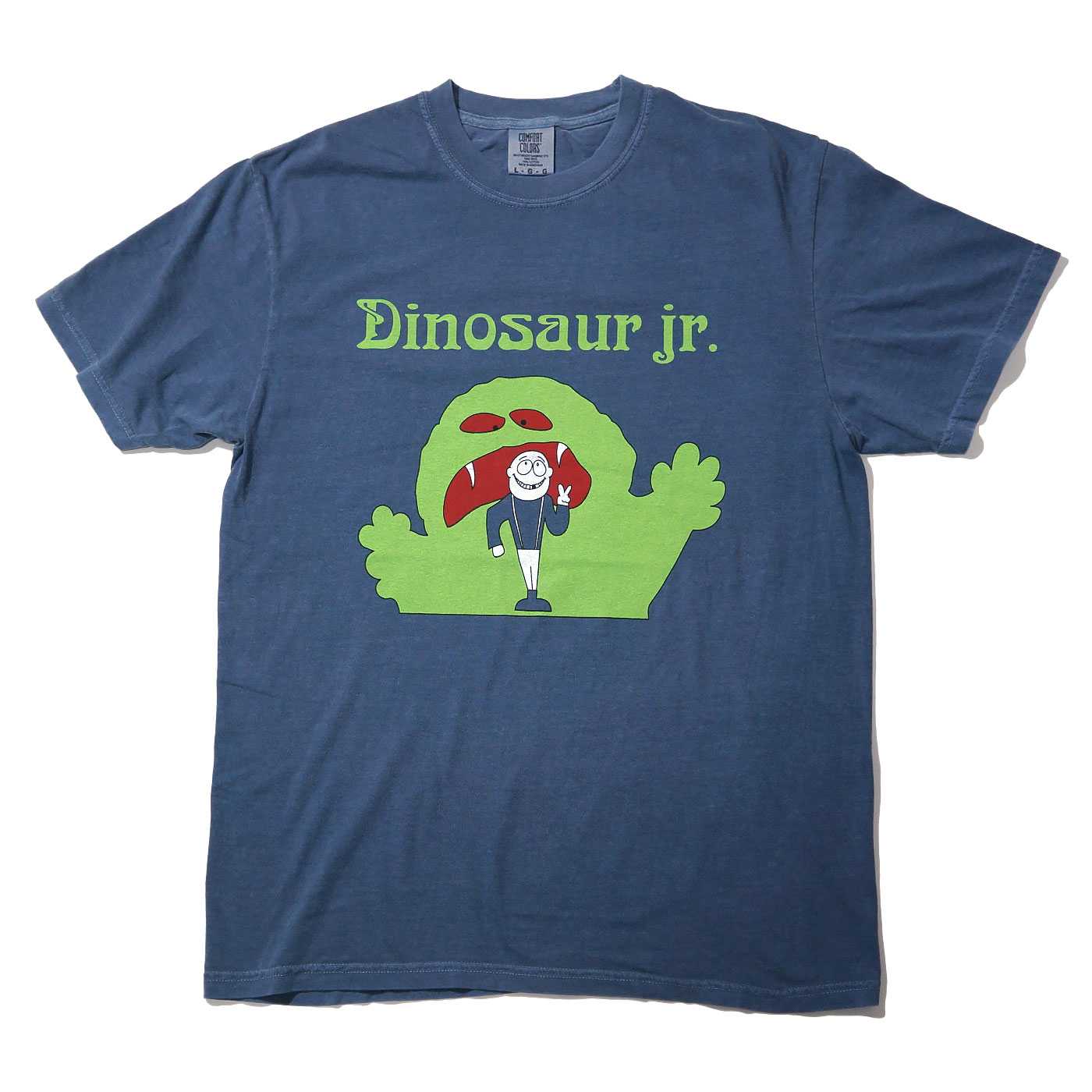 DINOSAUR Jr. Tシャツ ブルー　ダイナソージュニア　ロックTシャツ ダイナソーJr. Dinosaur Jr. 音楽Tシャツ ロックTシャツ バンドT