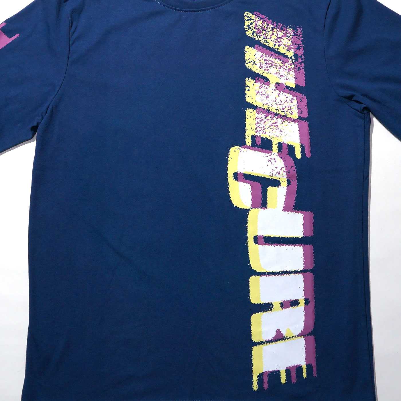 The CURE ロングスリーブシャツ Glitched Logo-Denim | OSOMALO バンド