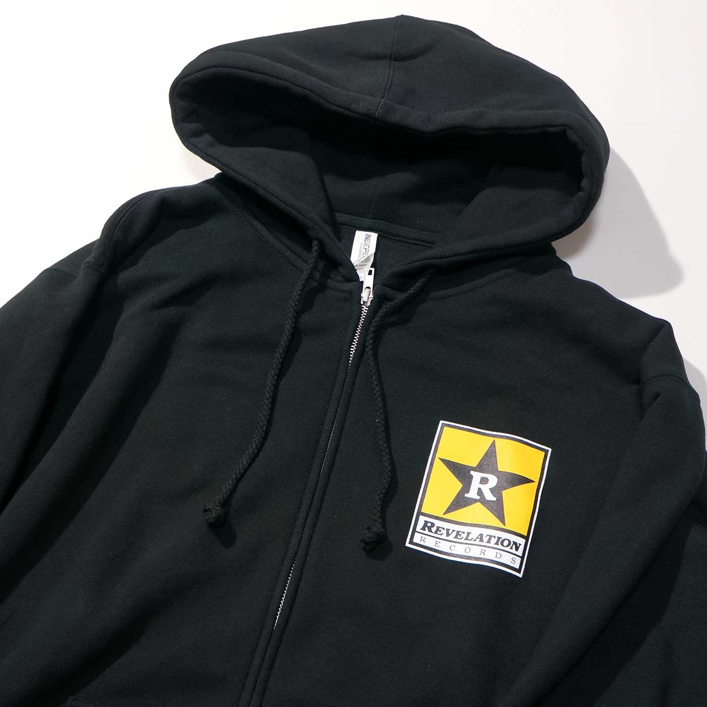 REVELATION RECORDS ���åץ��åץѡ����� Logo Zipper Hooded Sweatshirt-Black