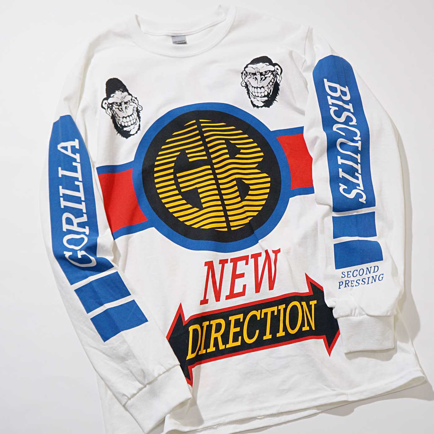 GORILLA BISCUITS ロングスリーブシャツ BMX-White | OSOMALO バンドT