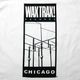 WAX TRAX T����� Classic Wire Logo-White