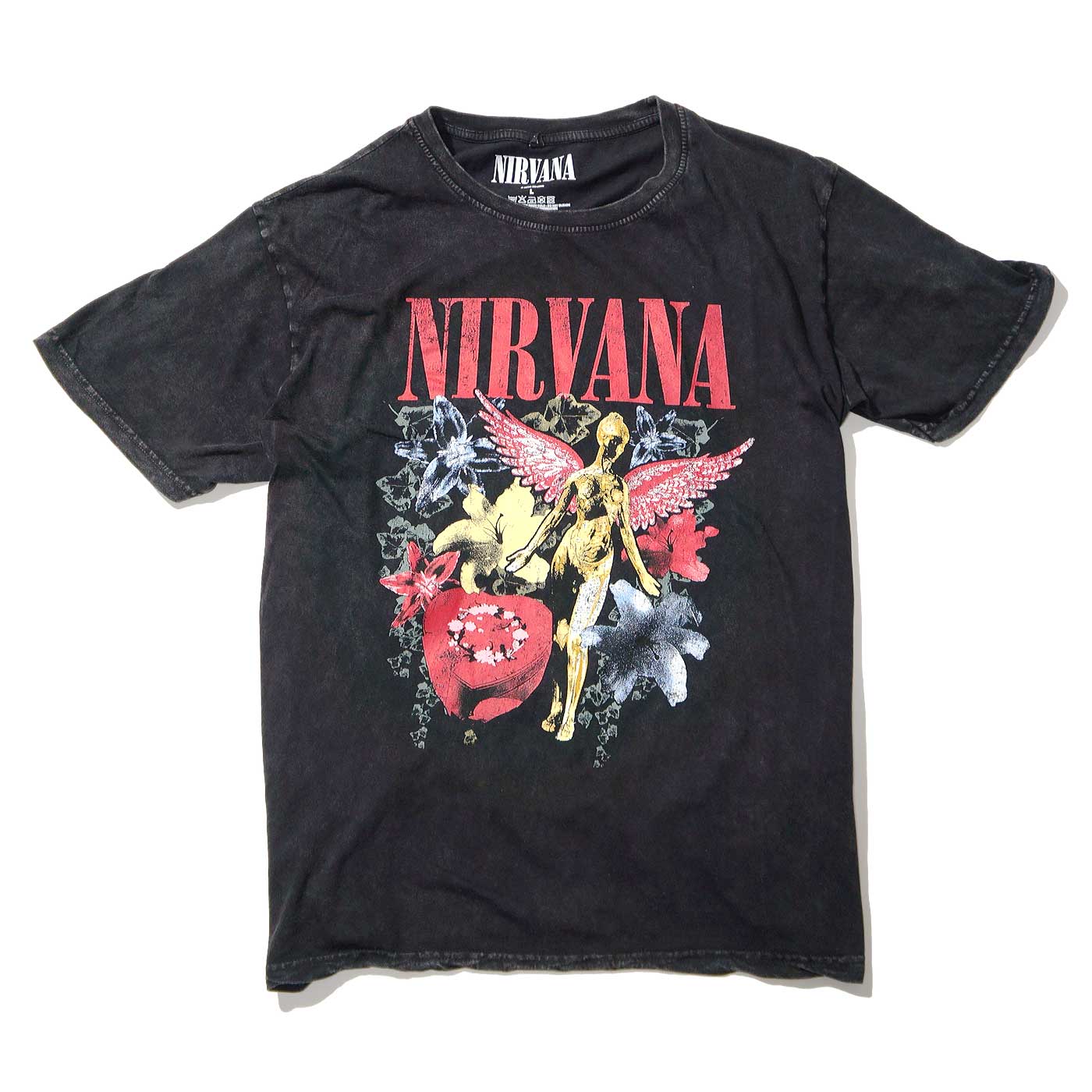 NIRVANA T����� In Utero Vintage Collage ���ȡ��󥦥��å���-Black