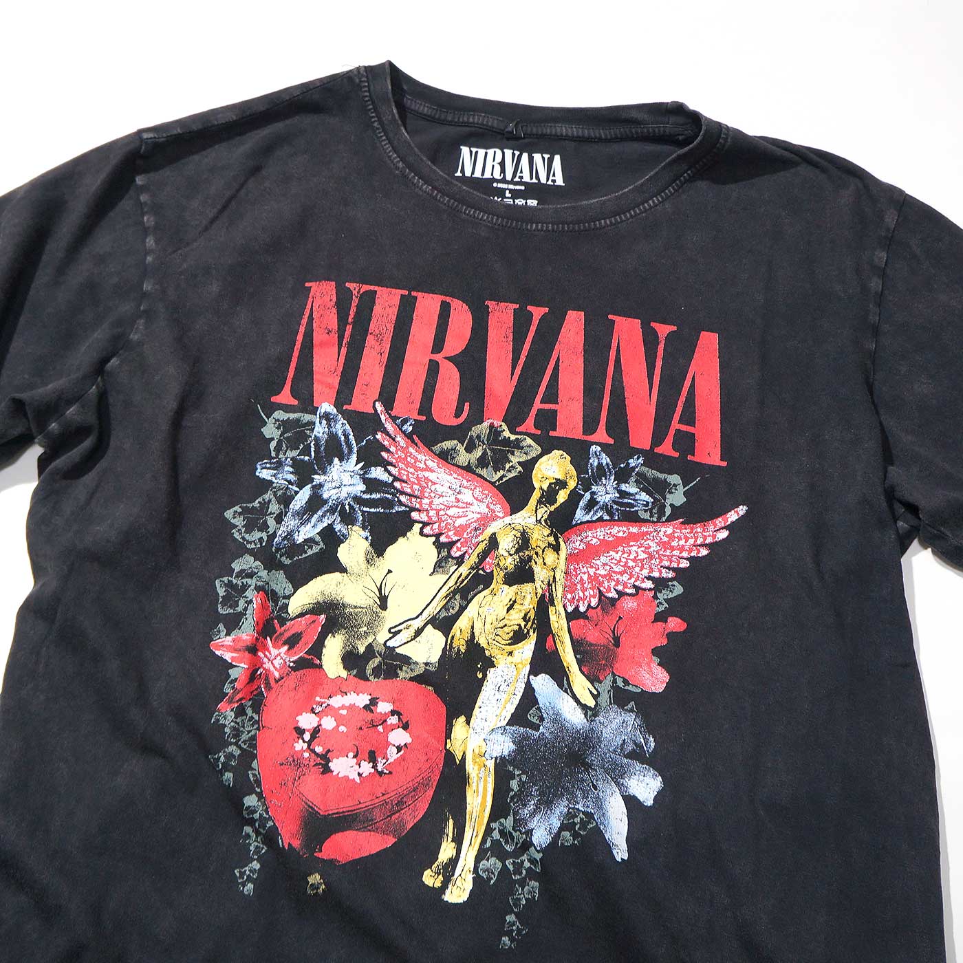 NIRVANA T����� In Utero Vintage Collage ���ȡ��󥦥��å���-Black
