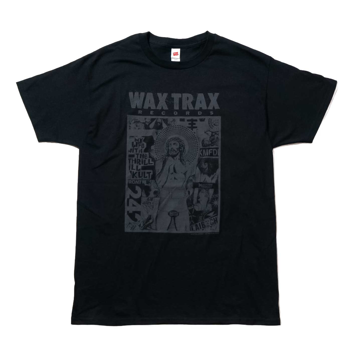 WAX TRAX! T����� Industrial Accident Jesus Collage-Black