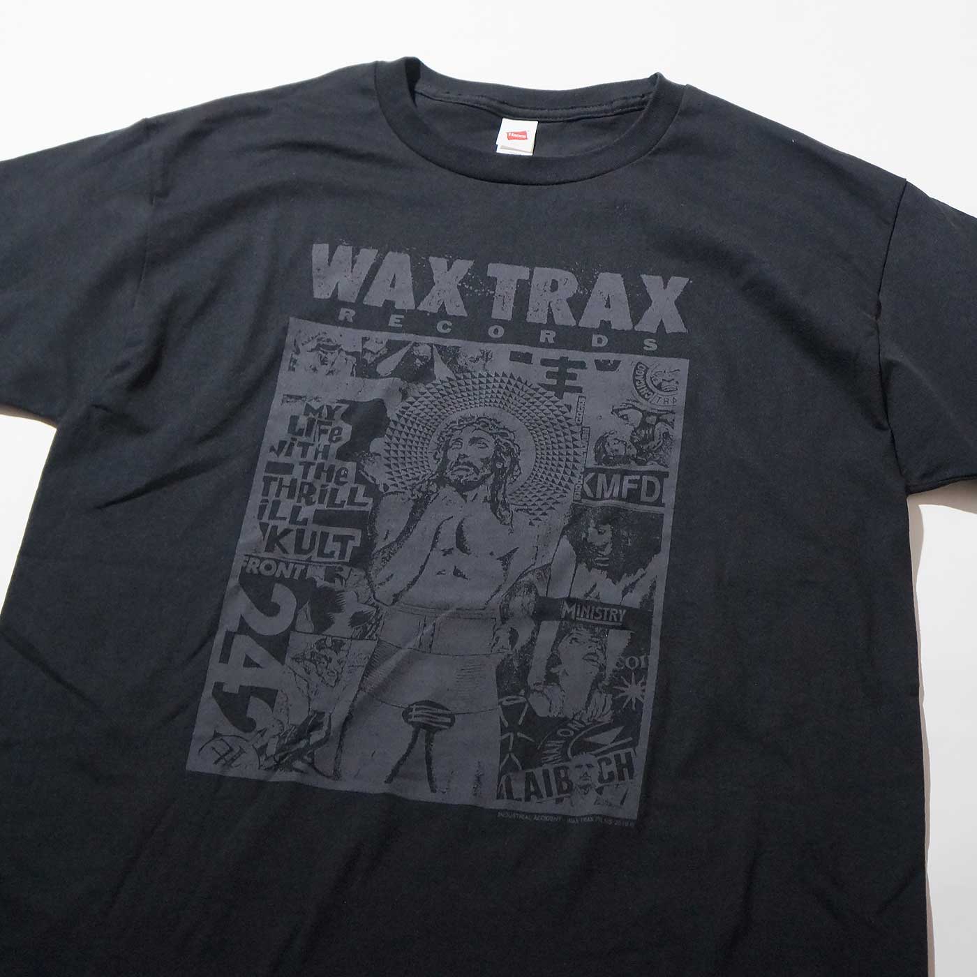 WAX TRAX! T����� Industrial Accident Jesus Collage-Black