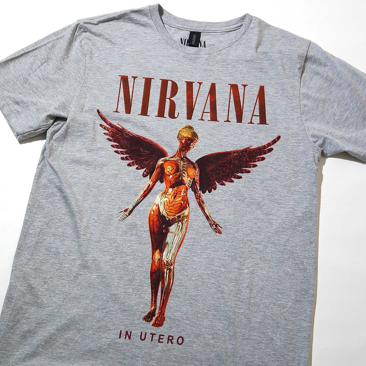 NIRVANA ニルヴァーナ Tシャツ In Utero-Grey | OSOMALO バンドTシャツ 