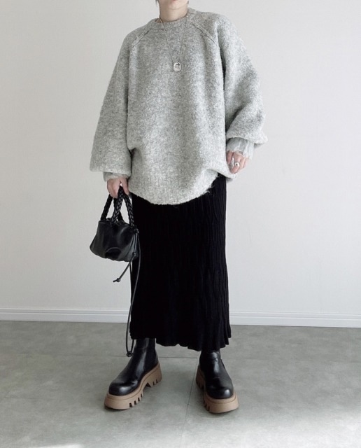 tomo��s select��wave knit skirt