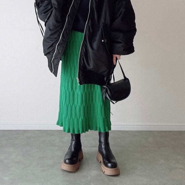 tomo��s select��wave knit skirt