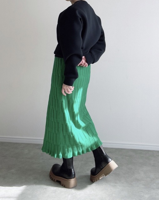 tomo��s select��wave knit skirt