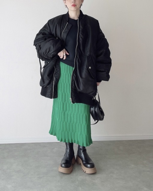 tomo��s select��wave knit skirt