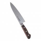 牛刀18cm 正本総本店　最高級炭素鋼　ツバ付ローズ(紫檀)柄　CT5018　刃渡り180mm