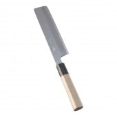 薄刃包丁(角)18cm 雪藤　中霞・玉白鋼　水牛柄　180mm|包丁の「ブランド別」で探す|包丁