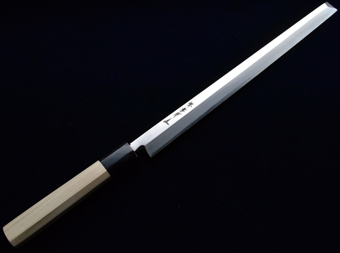 蛸引30cm 堺孝行 シェフ和包丁（銀三鋼） 04025 300mm 水牛八角