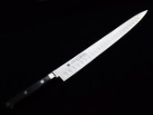 サーモン型筋引27cm 堺孝行　グランドシェフSP(Grand Chef SP)　10106　刃渡270mm　両面凹加工刃|包丁の「ブランド別」で探す|包丁