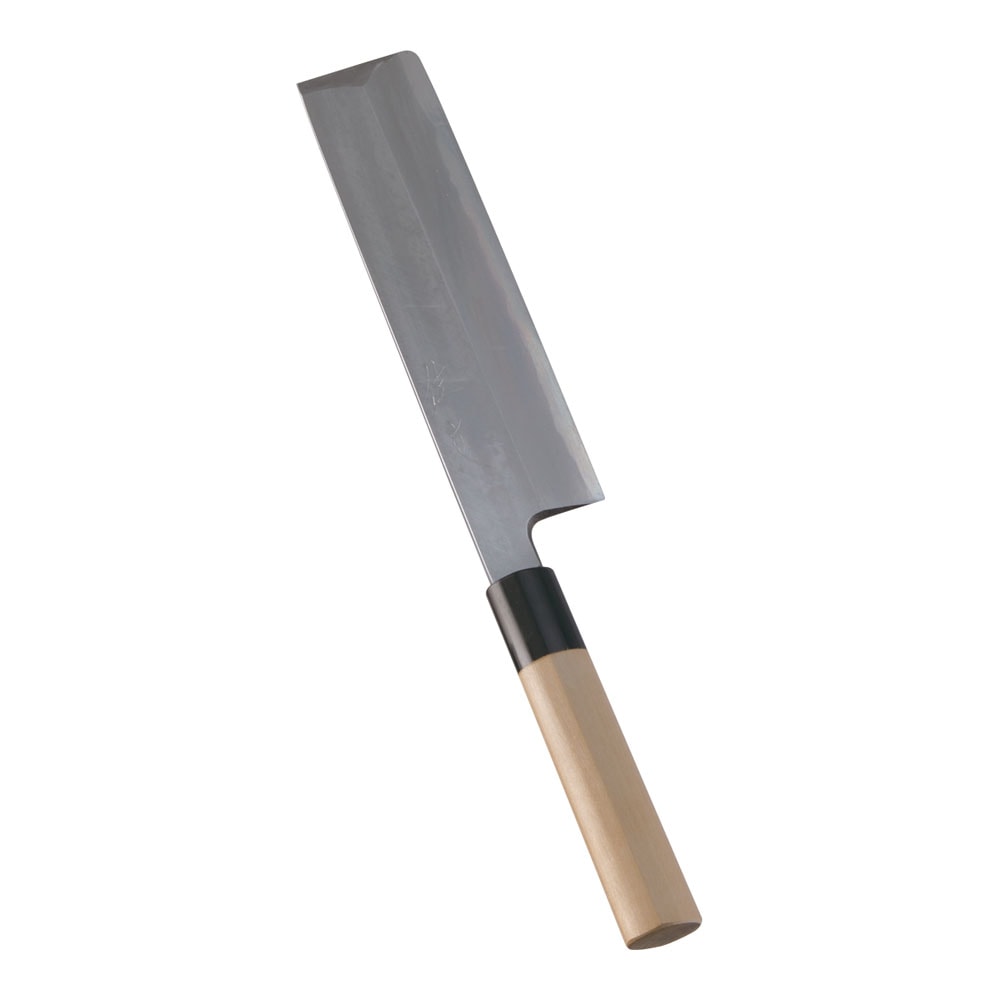 薄刃包丁(角)21cm 佐文 本霞・玉白鋼 サヤ付き 210mm | 包丁