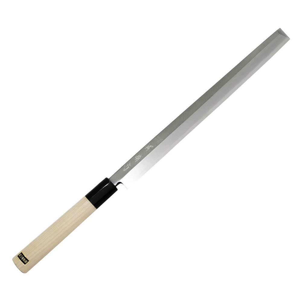 堺菊守 特殊包丁 シルバー 刃渡り:約33cm 青鋼 ふぐ引 朴八角柄 E-233 堺菊守(Sakaikikumori) 特殊包丁 シルバー 刃渡り:約15cm 日本鋼