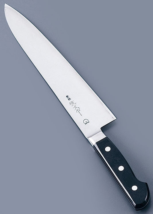 登録佐文作包丁 牛刀24cm 佐文 全鋼・手研本刃付 刃渡240mm