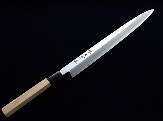 ふぐ引24cm 堺孝行 シェフ和包丁（銀三鋼） 04013 240mm 水牛