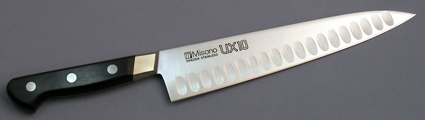 名入れ無料 牛刀サーモン30cm ミソノ UX10 No.765 刃渡300mm