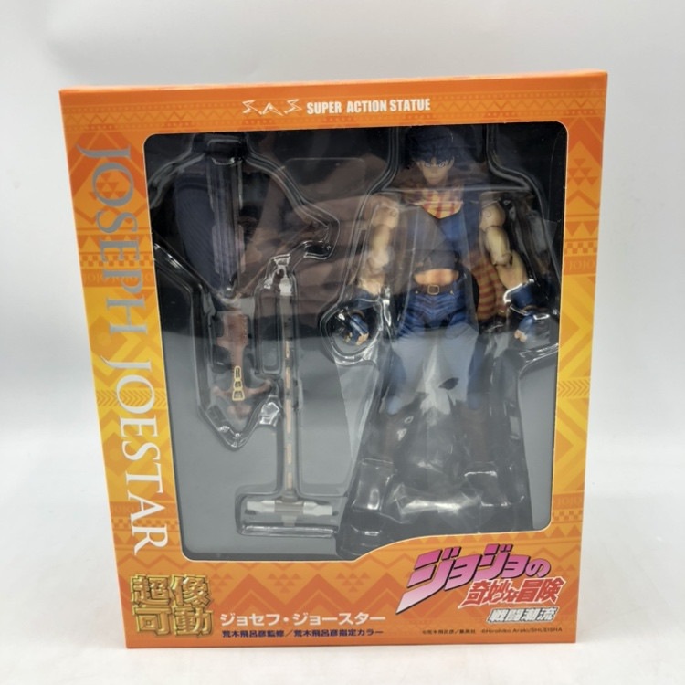 【中古】 ジョジョの奇妙な冒険 超像可動 ジョセフジョースター&amp;イギー メディコスエンタテイメント フィギュア 超像可動『ジョジョの奇妙な冒険 第3部』「ジョセフ・ジョー