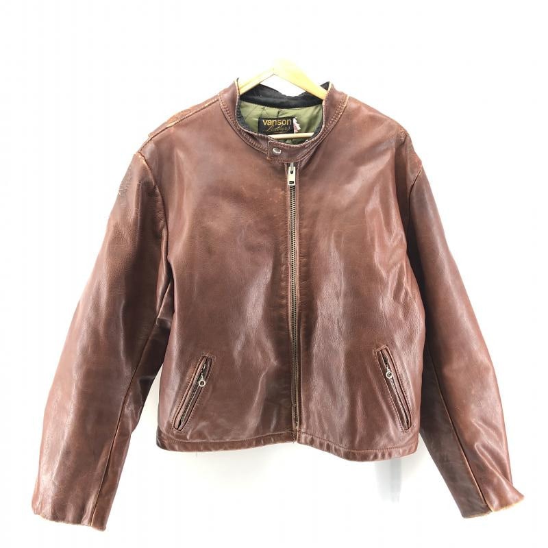 VANSON TYPE F VINTAGE 40 旧タグ シングルライダース VANSON TYPE F VINTAGE 40 旧タグ シングルライダース - メルカリ