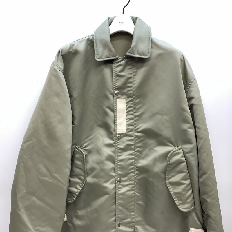 夏帆着用✨️完売品✨️sacai スウェット ナイロン切替 スナップボタン サイズ2 夏帆着用✨️完売品✨️sacai スウェット ナイロン切替 スナップ