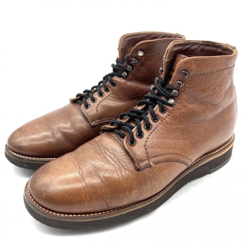 Alden マンソンブーツ　レースアップブーツ　カーフ　BK カーフレザー レースアップ ショートブーツ | Brooks Brothers