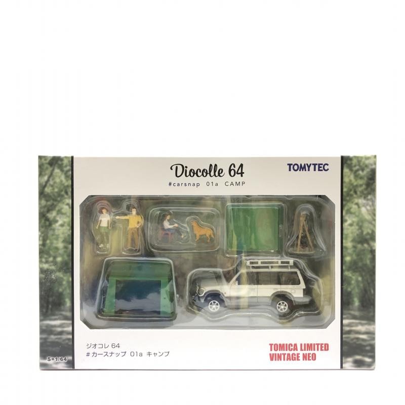 中古】TOMYTEC ジオコレ64 #カースナップ 01a キャンプ【O知立