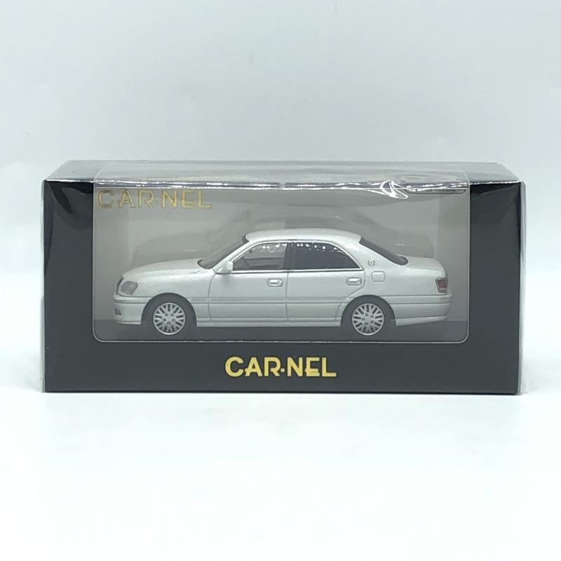 中古】1/43 ﾋｺｾﾌﾞﾝ ﾄﾖﾀ ｸﾗｳﾝ ﾛｲﾔﾙｻﾙｰﾝG (JZS175) 2001 White Pearl