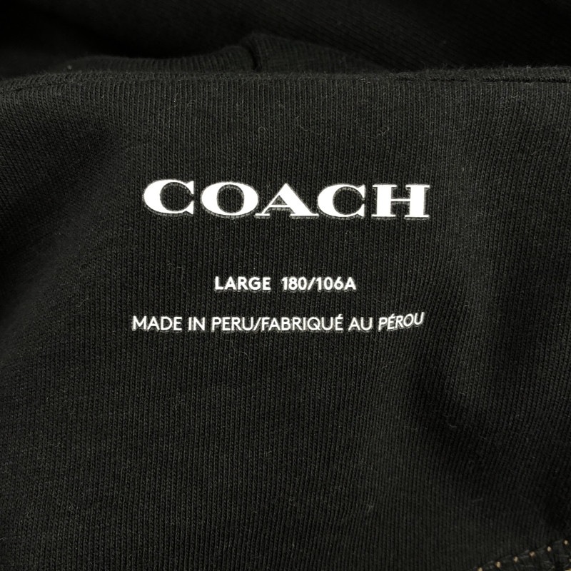 中古】COACH シグネチャー スウェット パーカー ベージュ サイズL
