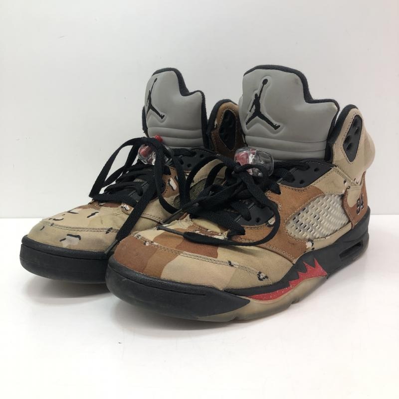 中古】Supreme×NIKE AIR JORDAN Air Jordan 5 Retro Desert Camo