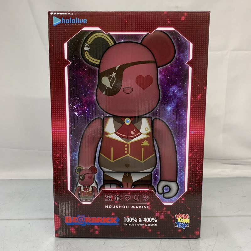 新品　ベアブリック 宝鐘マリン 100％ ＆ 400％　コラボ　グッズ hololive × BE@RBRICK 宝鐘マリン 100％＆400％ 【公式通販】