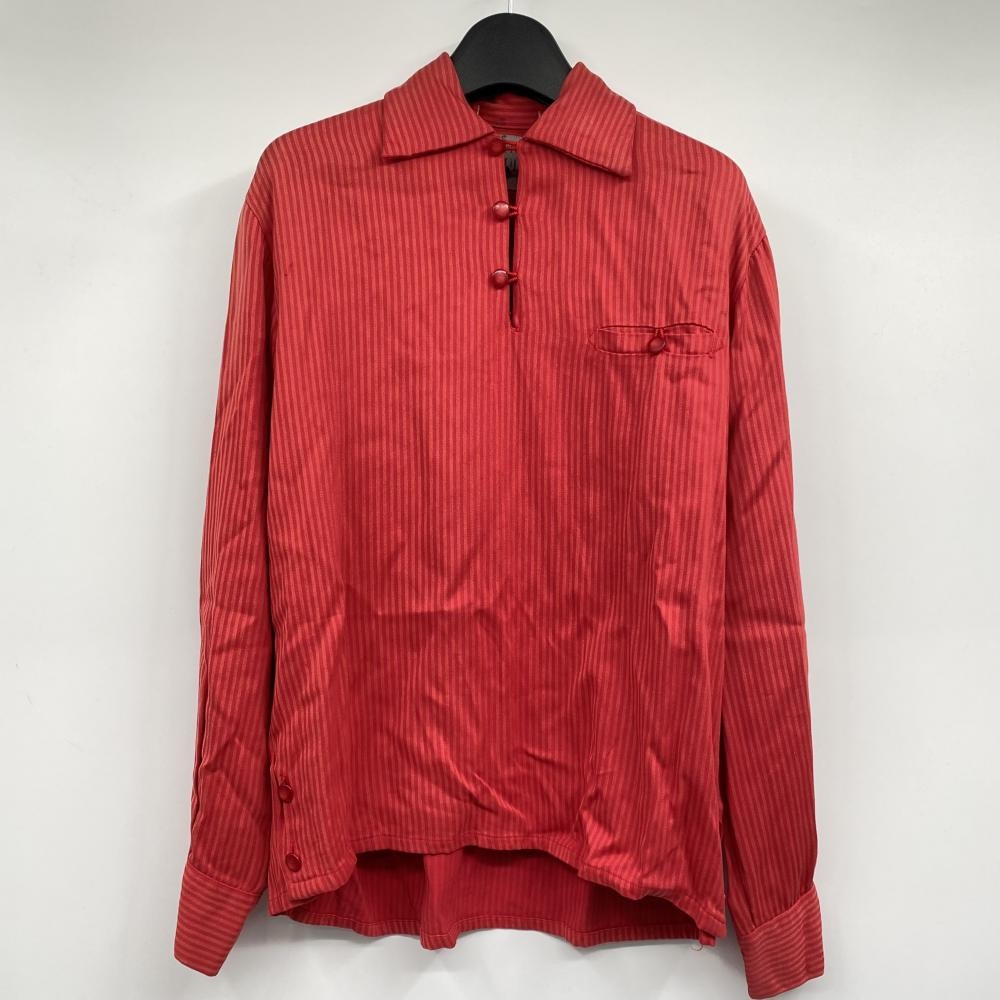 中古】60s SIRGUY イタリアンカラーサイドスリットストライプレーヨン