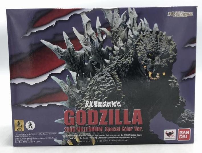 中古】[開封]S.H.MonsterArts ゴジラ2000ミレニアム Special Color Ver
