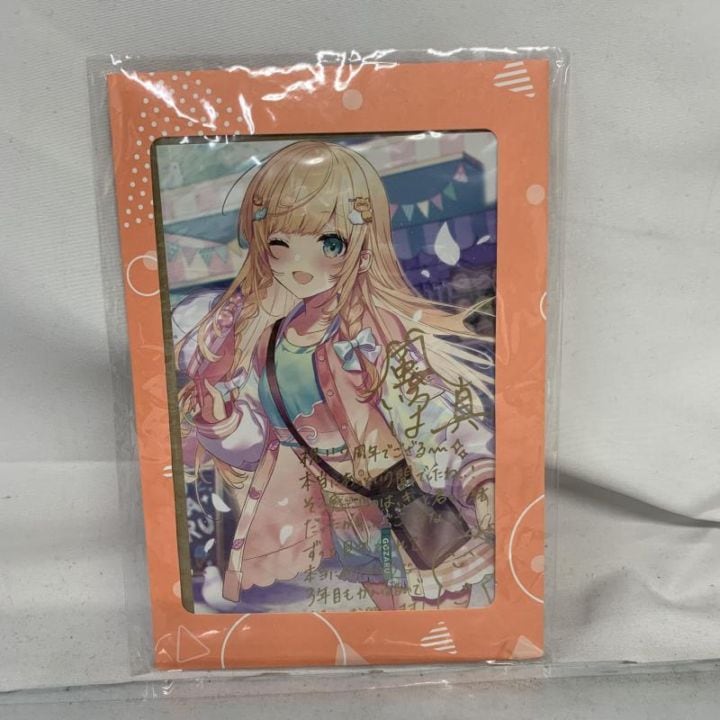 中古】未開)ﾎﾛﾗｲﾌﾞ 風真いろは 活動2周年記念 直筆ｻｲﾝ入りﾎﾟｽﾄｶｰﾄﾞ【O
