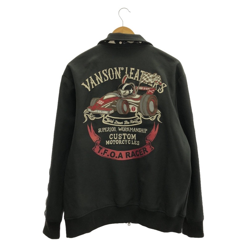 vanson TFOA ラビットXL 中古】VANSON デスラビット トラックジャケット XL 黒 バンソン