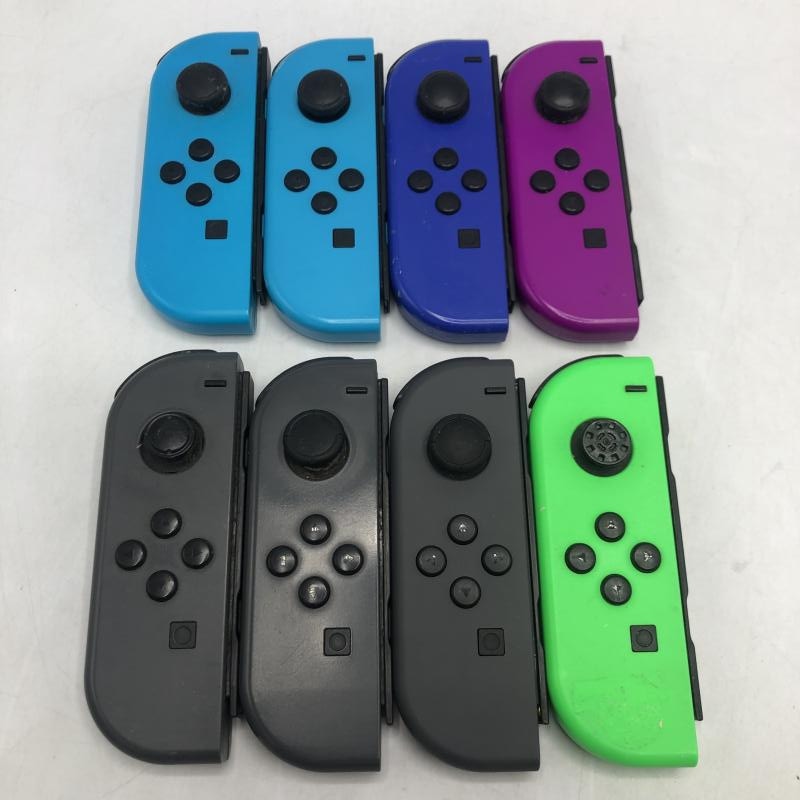 中古】ｹﾞｰﾑOP）ｼﾞｬﾝｸ)Switch/Joy-Con(L)/まとめ8個ｾｯﾄ/動作未保証品